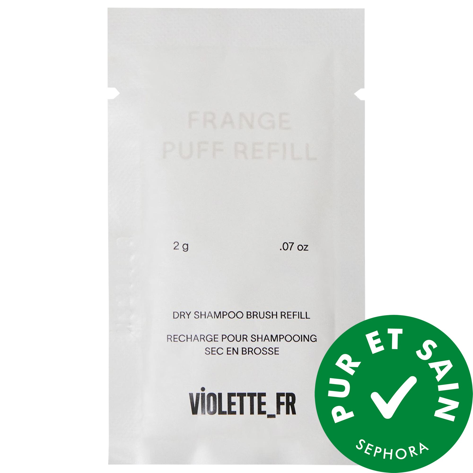 VIOLETTE_FR RECHARGE de shampooing sec en poudre FRANGE PUFF 0.07 oz / 2 g