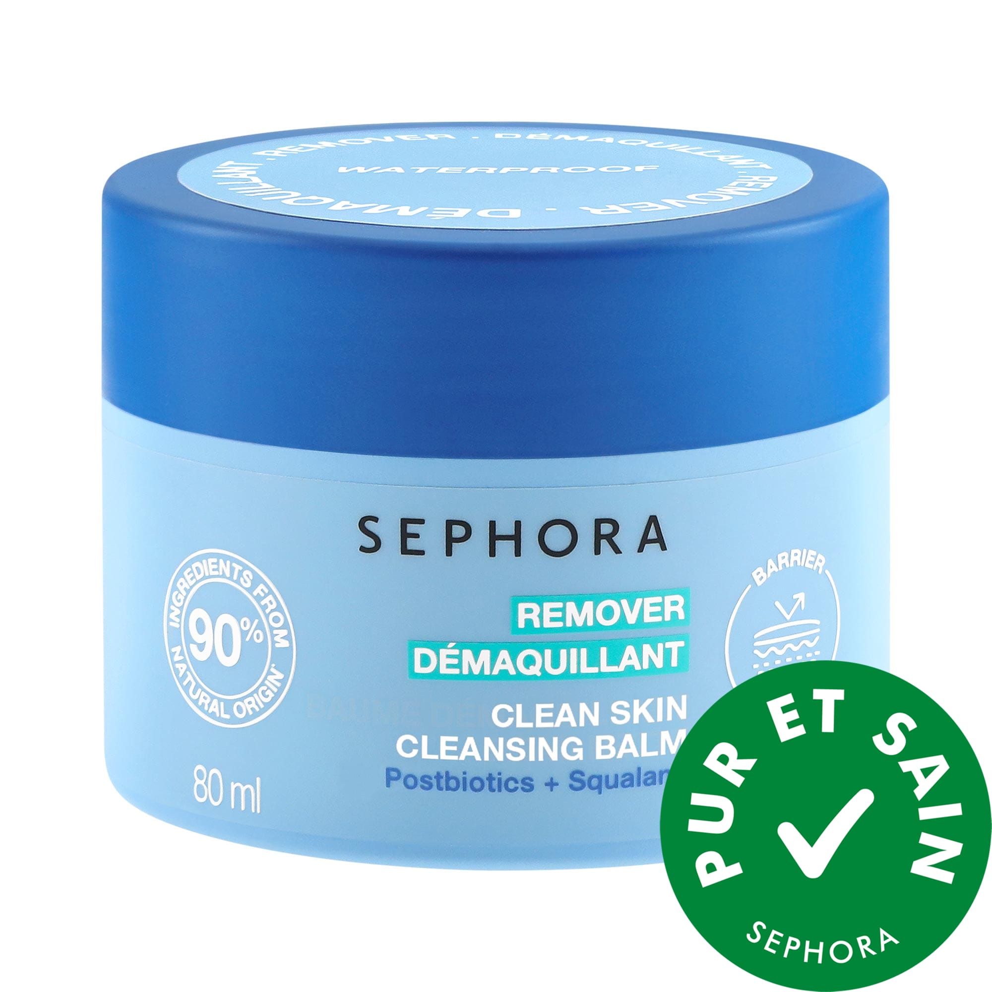 SEPHORA COLLECTION Baume nettoyant pour la peau pure et sain avec postbiotiques + squalane 2.70 oz / 80 g