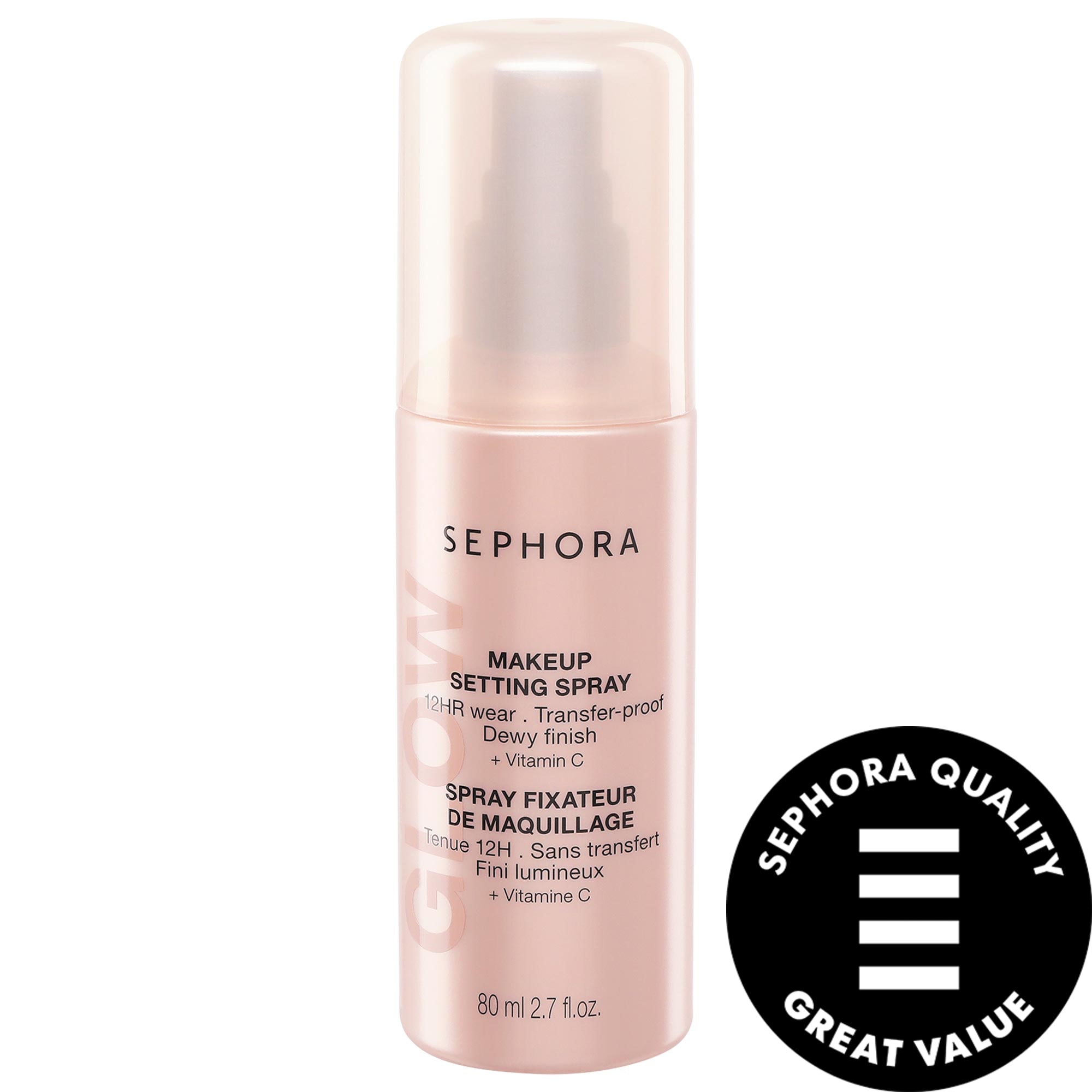 SEPHORA COLLECTION Glow 12HR Wear Transferproof Makeup Setting Spray with Vitamin C 2.7 oz / 80 ml