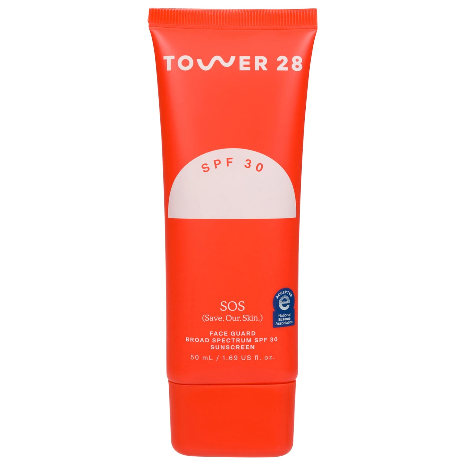 Минеральный солнцезащитный крем SPF 30 для лица Tower 28 Beauty SOS FaceGuard — фото 1