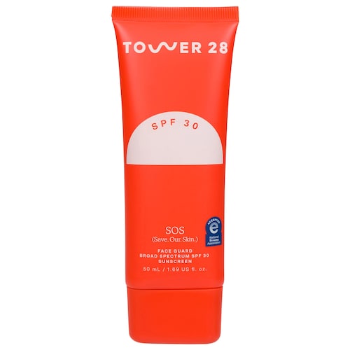 Минеральный солнцезащитный крем SPF 30 для лица Tower 28 Beauty SOS FaceGuard