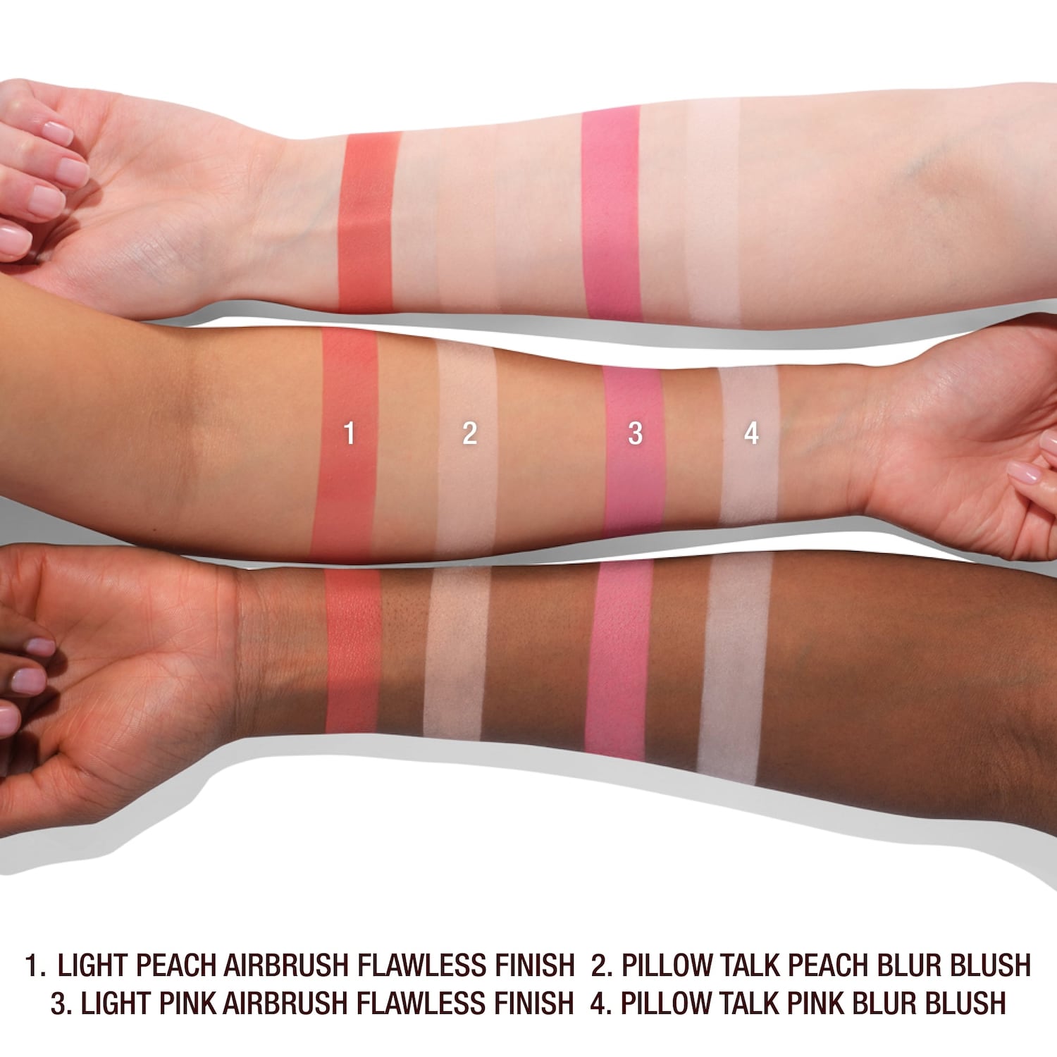 Палетка пудры и румян Charlotte Tilbury Pillow Talk Beauty Soulmates Airbrush, цвет: Розовый — фото 3