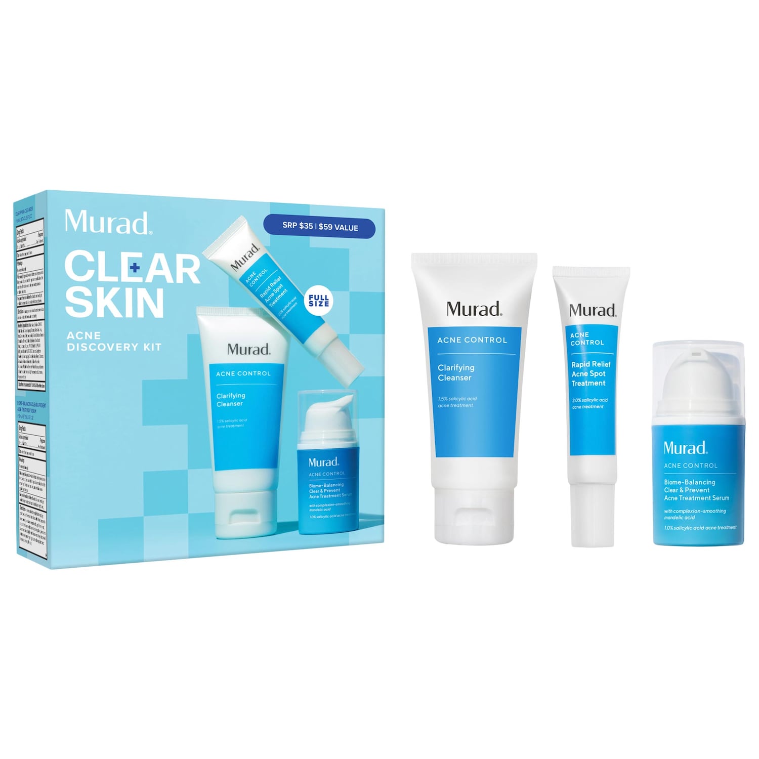 Набор для кожи с акне Murad Clear Skin Acne Discovery Kit — фото 1