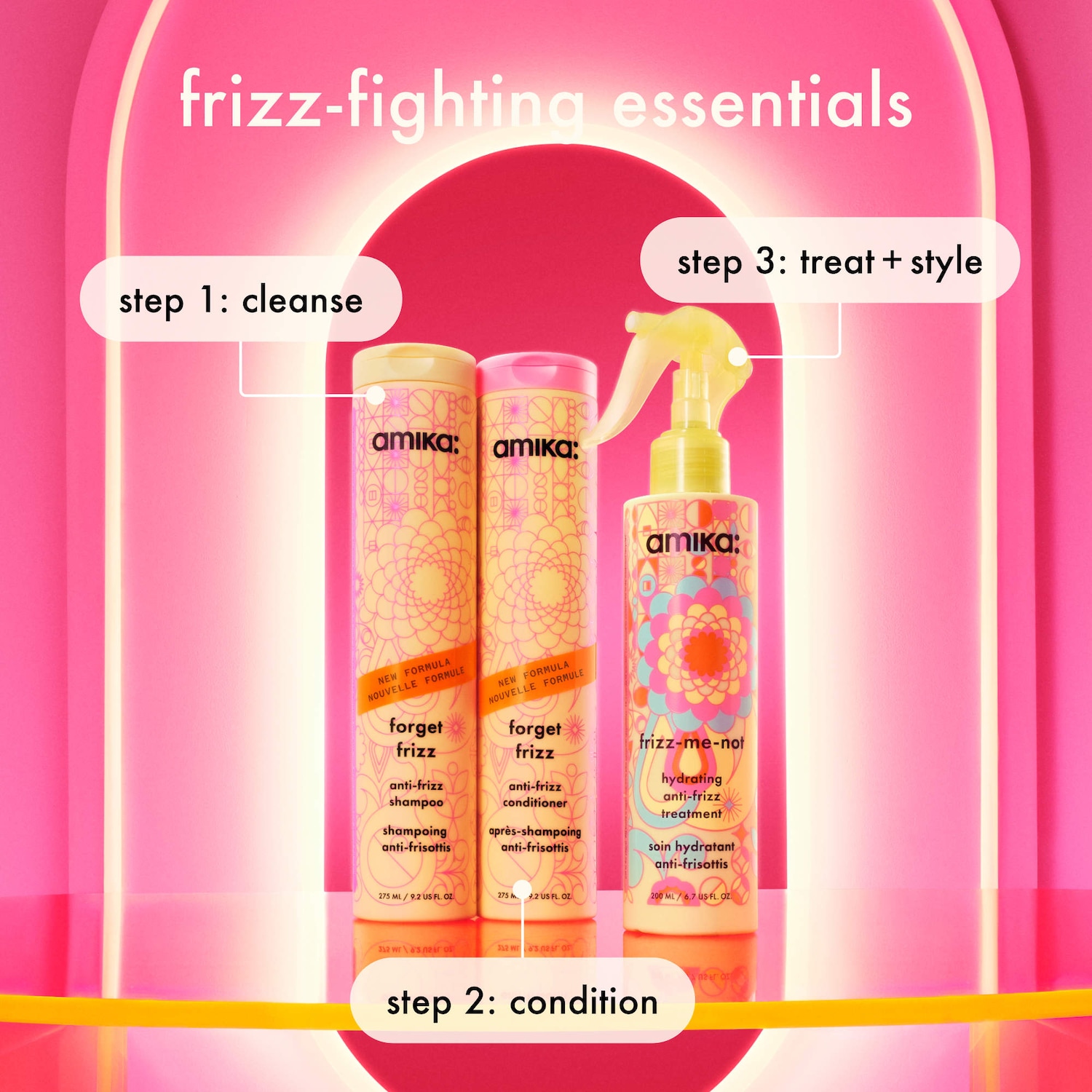 Forget Frizz Anti-Frizz Shampoo - amika | Sephora