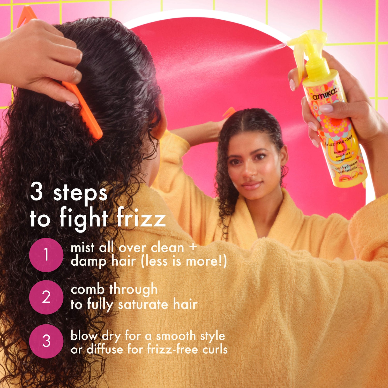 Frizz-Me-Not Hydrating Anti-Frizz Treatment - amika | Sephora