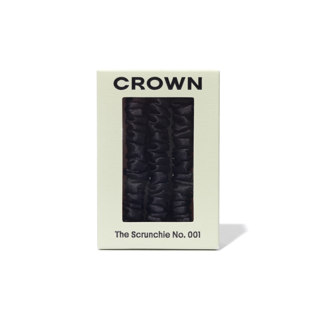 Аксессуары для волос Crown Affair The Silk Scrunchie No. 001 Set, цвет: Чёрный — фото 5