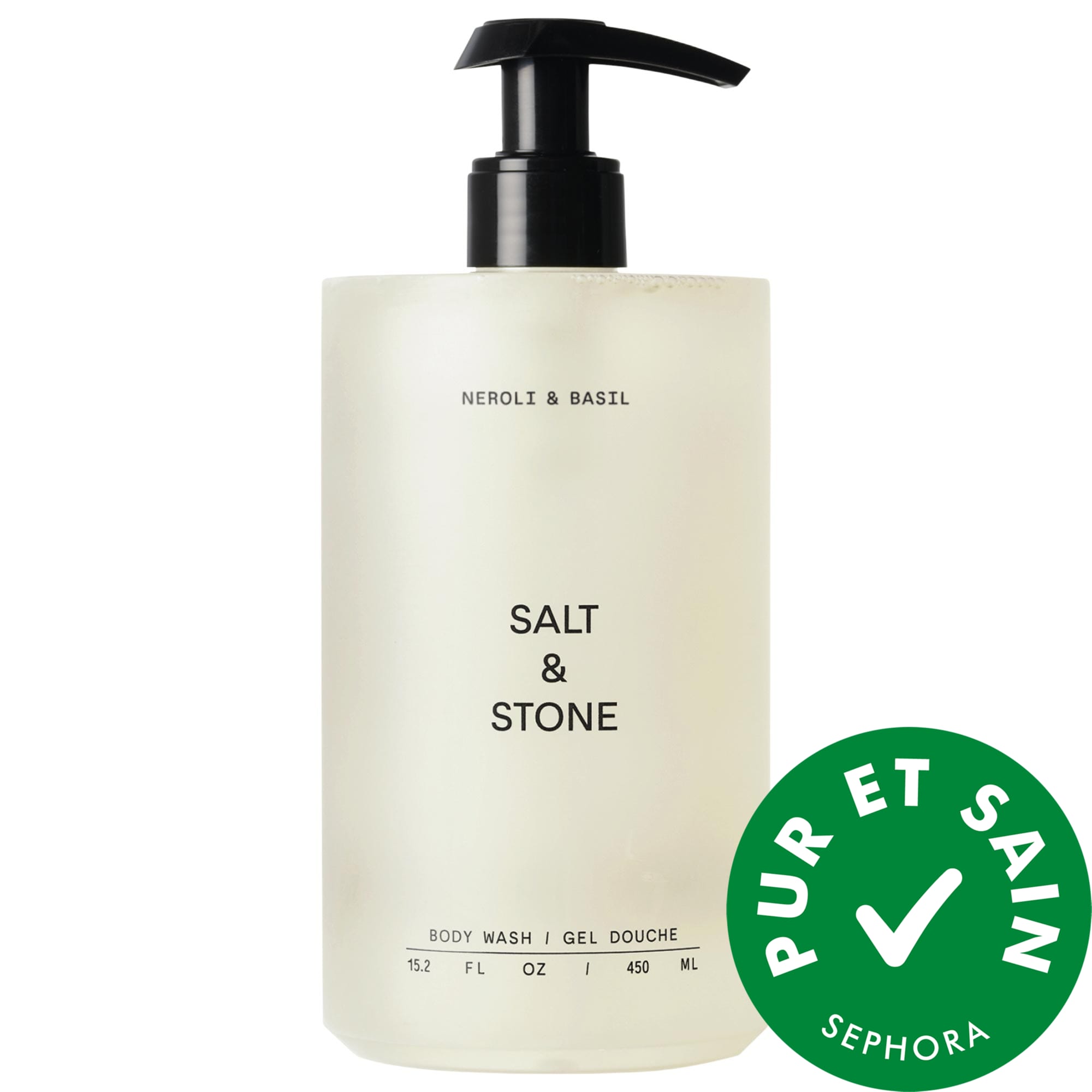 Salt & Stone Nettoyant pour le corps Neroli Basil avec niacinamide et probiotiques ml