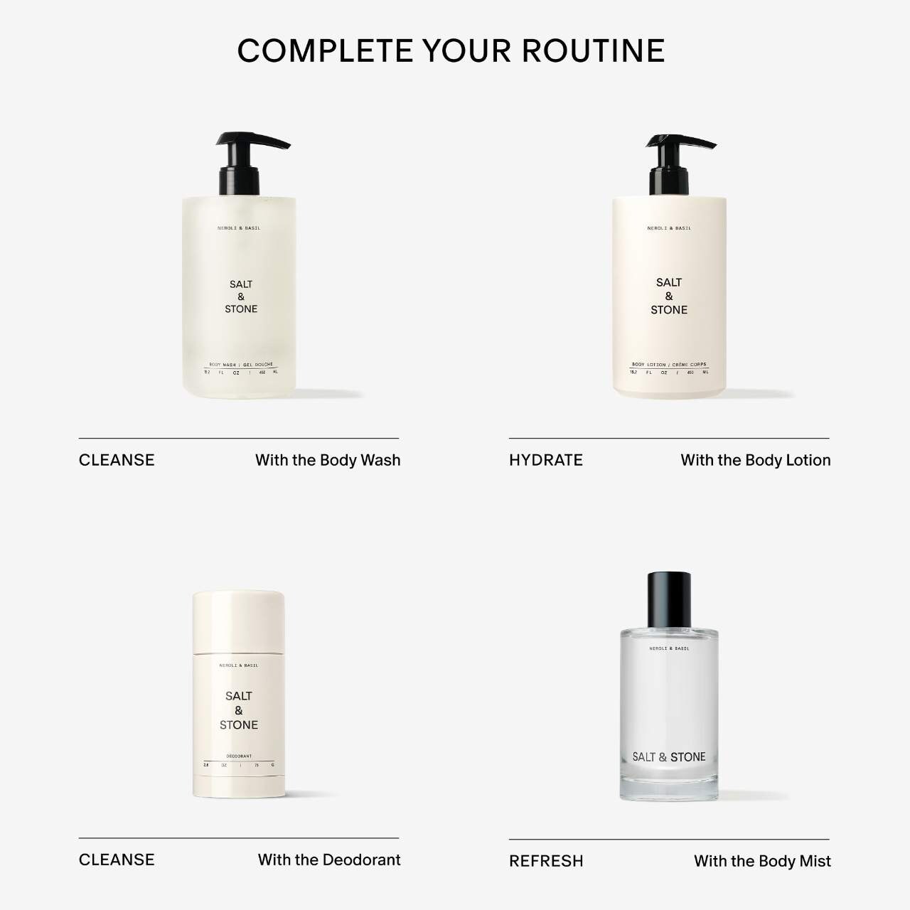 Увлажняющий лосьон для тела Salt & Stone Neroli & Basil с ниацинамидом — фото 7