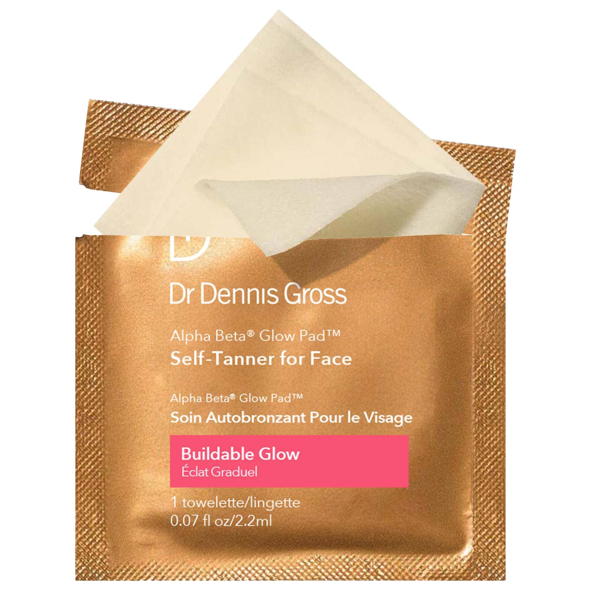 Dr. Dennis Gross Skincare Alpha Beta® Glow Pad™ Self-Tanner for Face 20 Treatments/pack