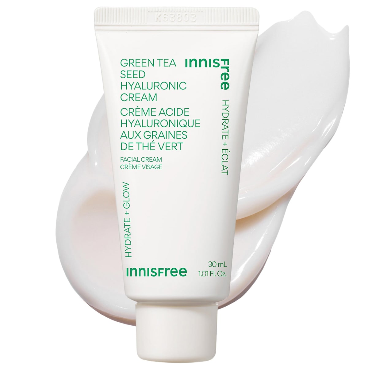 innisfree Mini Green Tea Hyaluronic Acid Hydrating Cream for Skin Barrier Repair