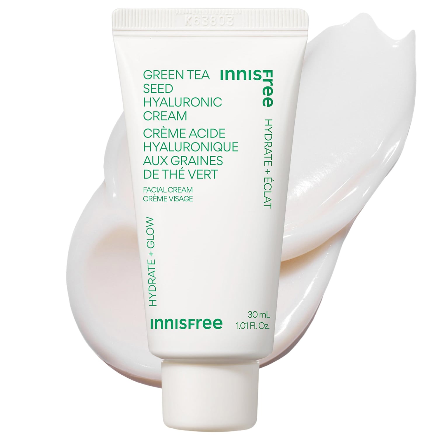 Мини-увлажняющий крем innisfree Green Tea с гиалуроновой кислотой — фото 1