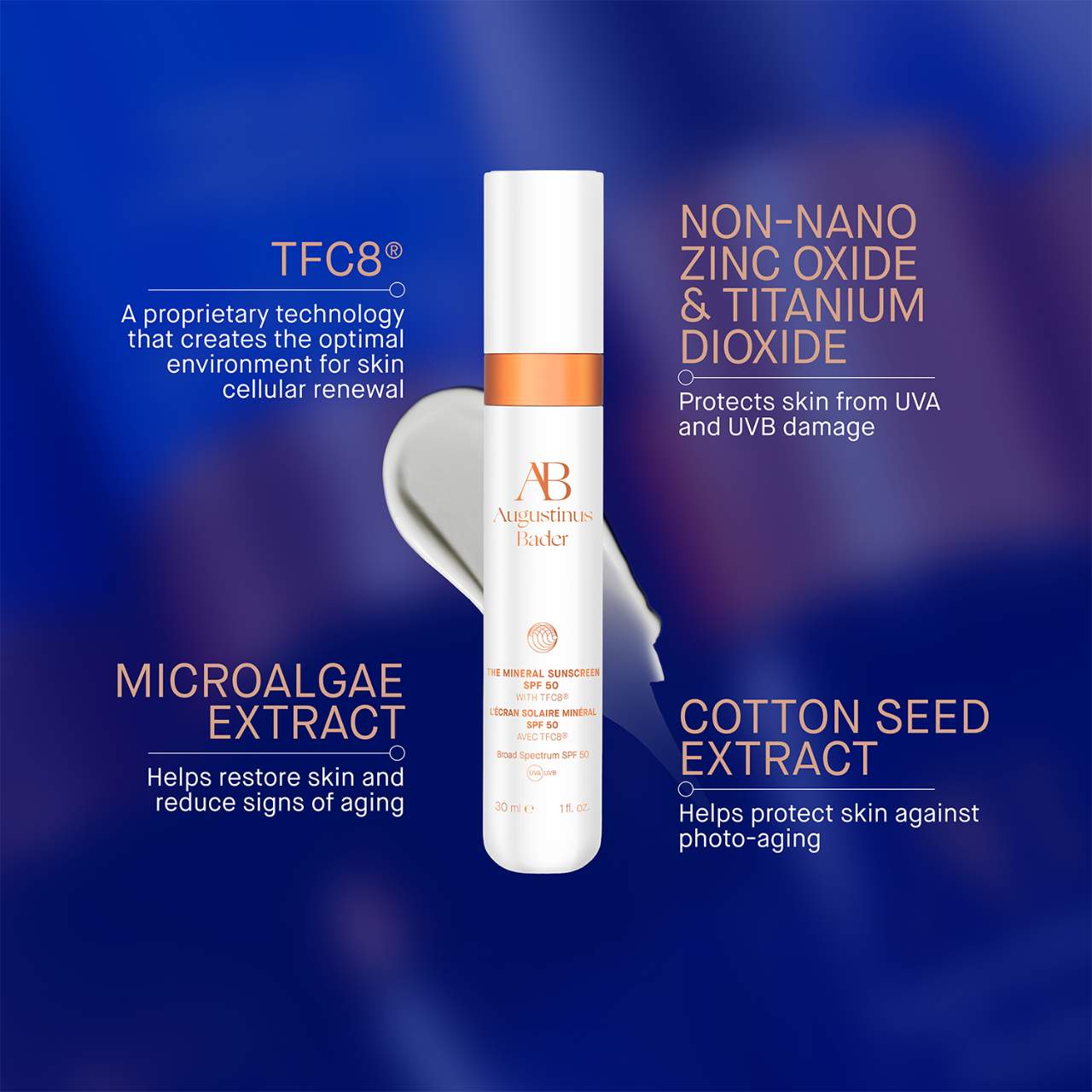 Минеральный солнцезащитный крем SPF 50 Augustinus Bader The Mineral Sunscreen — фото 5