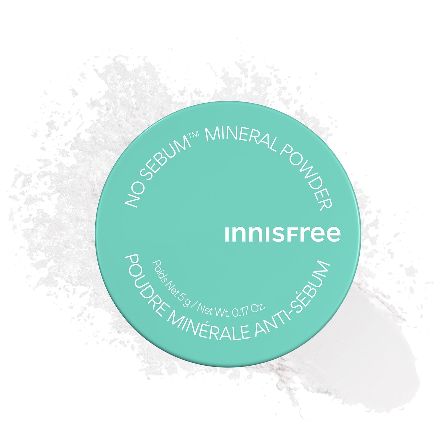 Матирующая минеральная рассыпчатая пудра innisfree No Sebum, эффект размытия — фото 1