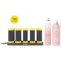 Drybar - Hot Toddy Heat Protectant and Curling Hot Hair Rollers Value Set