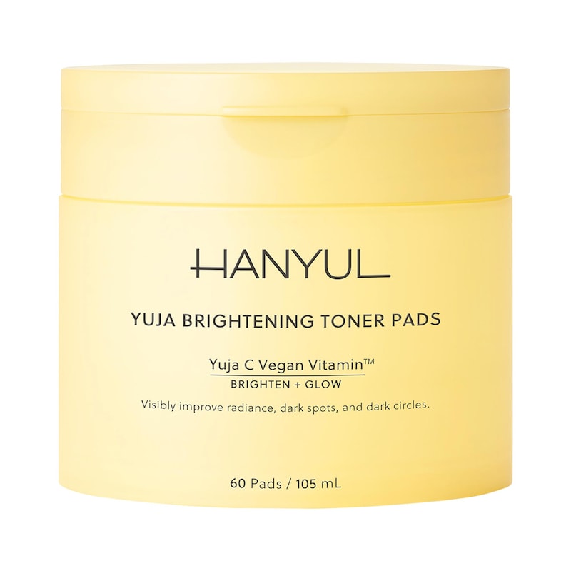 Korean Yuja Brightening Toner Pads with Vitamin C and Niacinamide