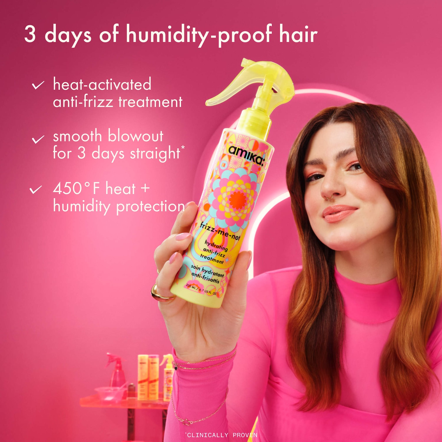 Mini Frizz-Me-Not Hydrating Anti-Frizz Treatment - amika | Sephora
