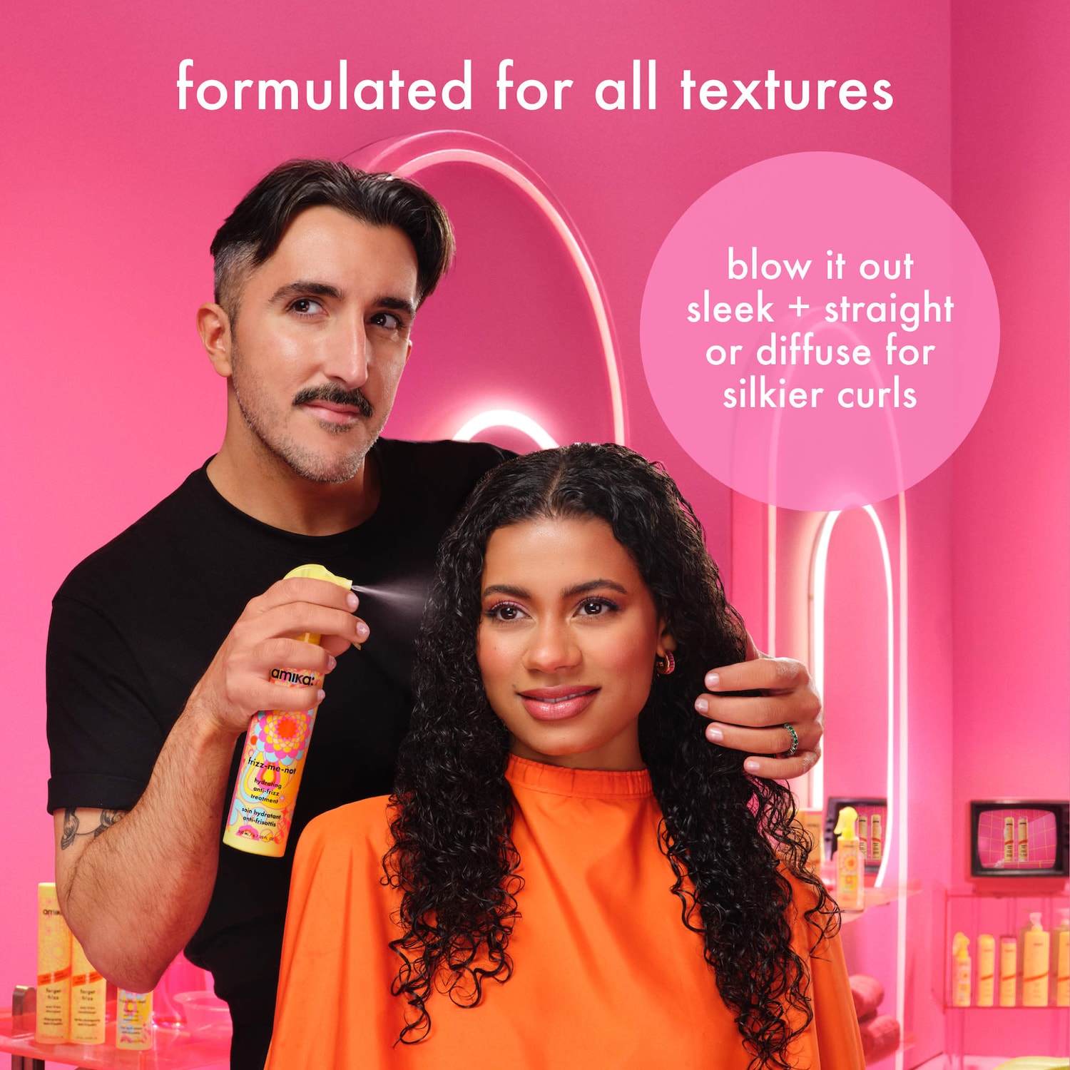 Mini Frizz-Me-Not Hydrating Anti-Frizz Treatment - amika | Sephora