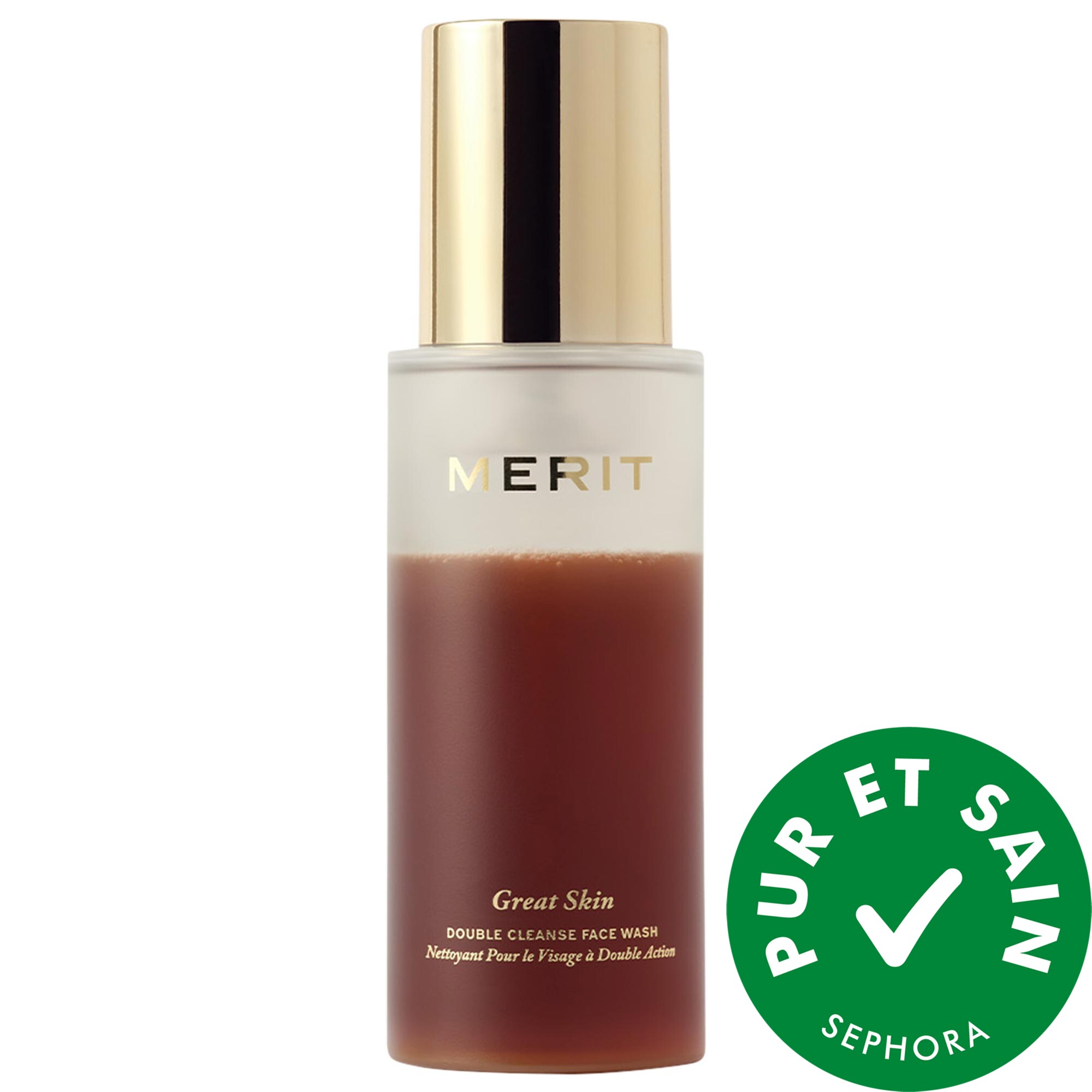 MERIT Nettoyant double démaquillant Great Skin 5 fl. oz/150ml