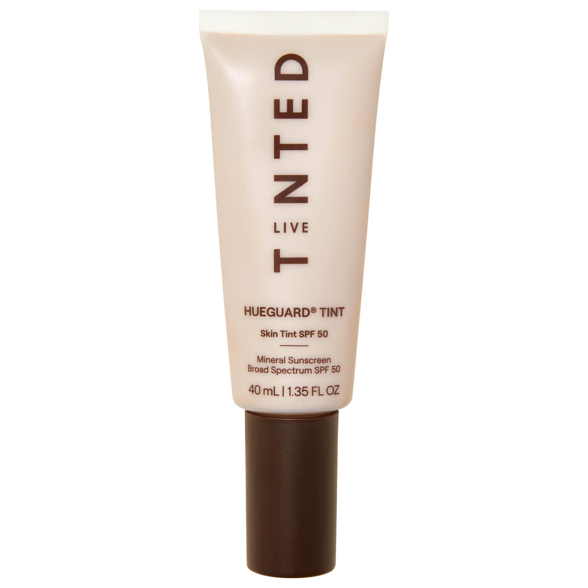 Live Tinted Hueguard Skin Tint SPF 50 Mineral Sunscreen Broad Spectrum Shade 1.35 FL OZ/40 ML