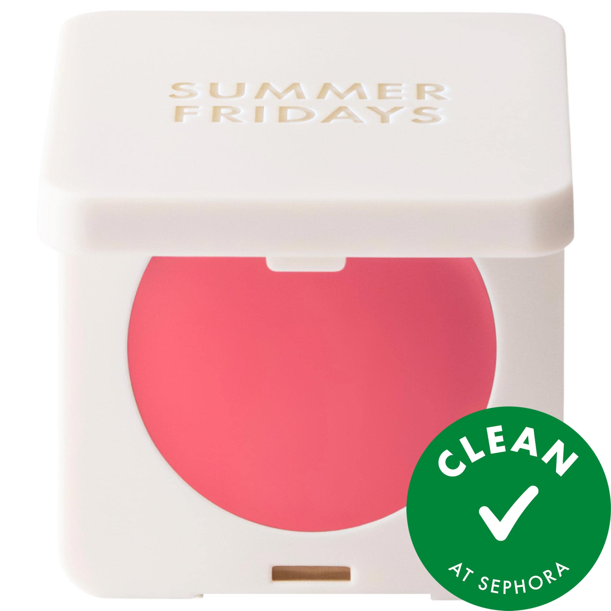 Thumbnail of Summer Fridays Blush Butter Balm Hydrating Cream Blush with Peptides Pink Sunset - warm peachy pink