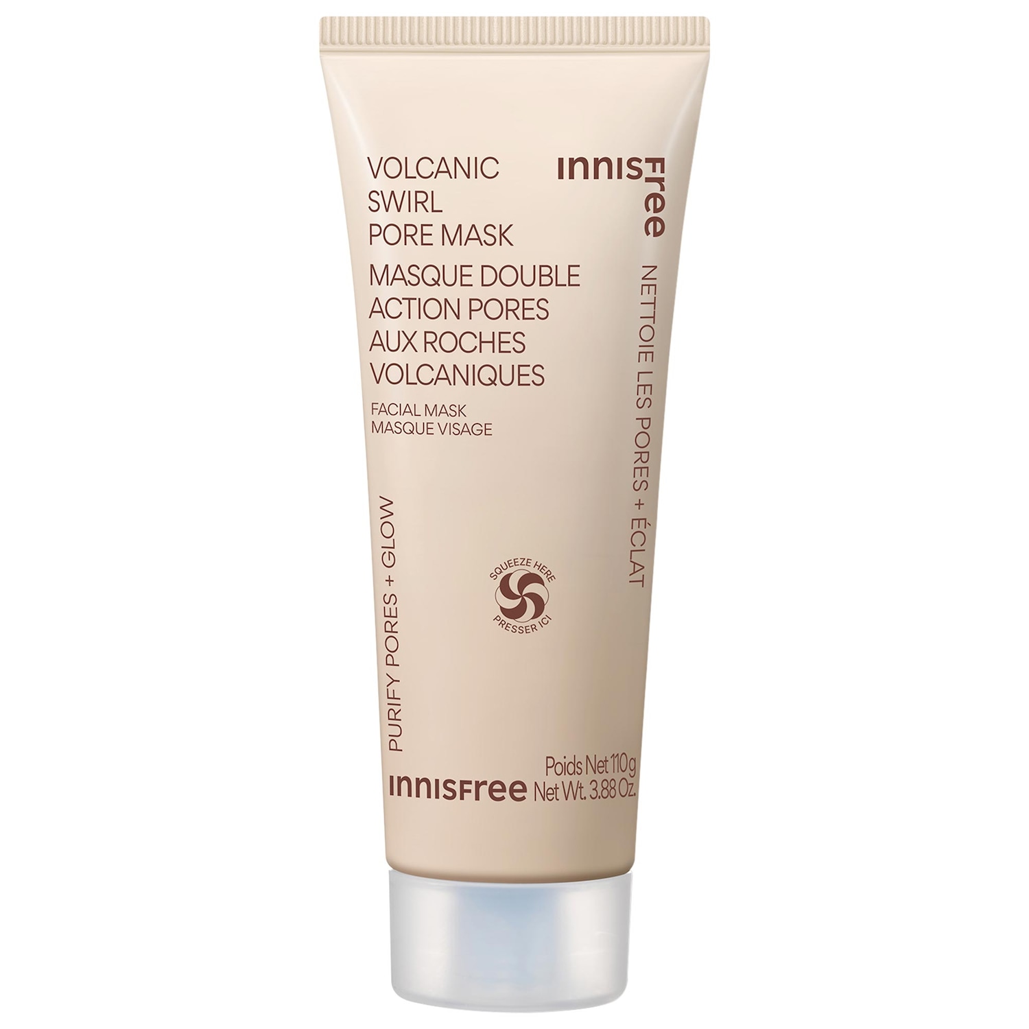 Отшелушивающая маска для пор с вулканической золой innisfree Volcanic Swirl — фото 1