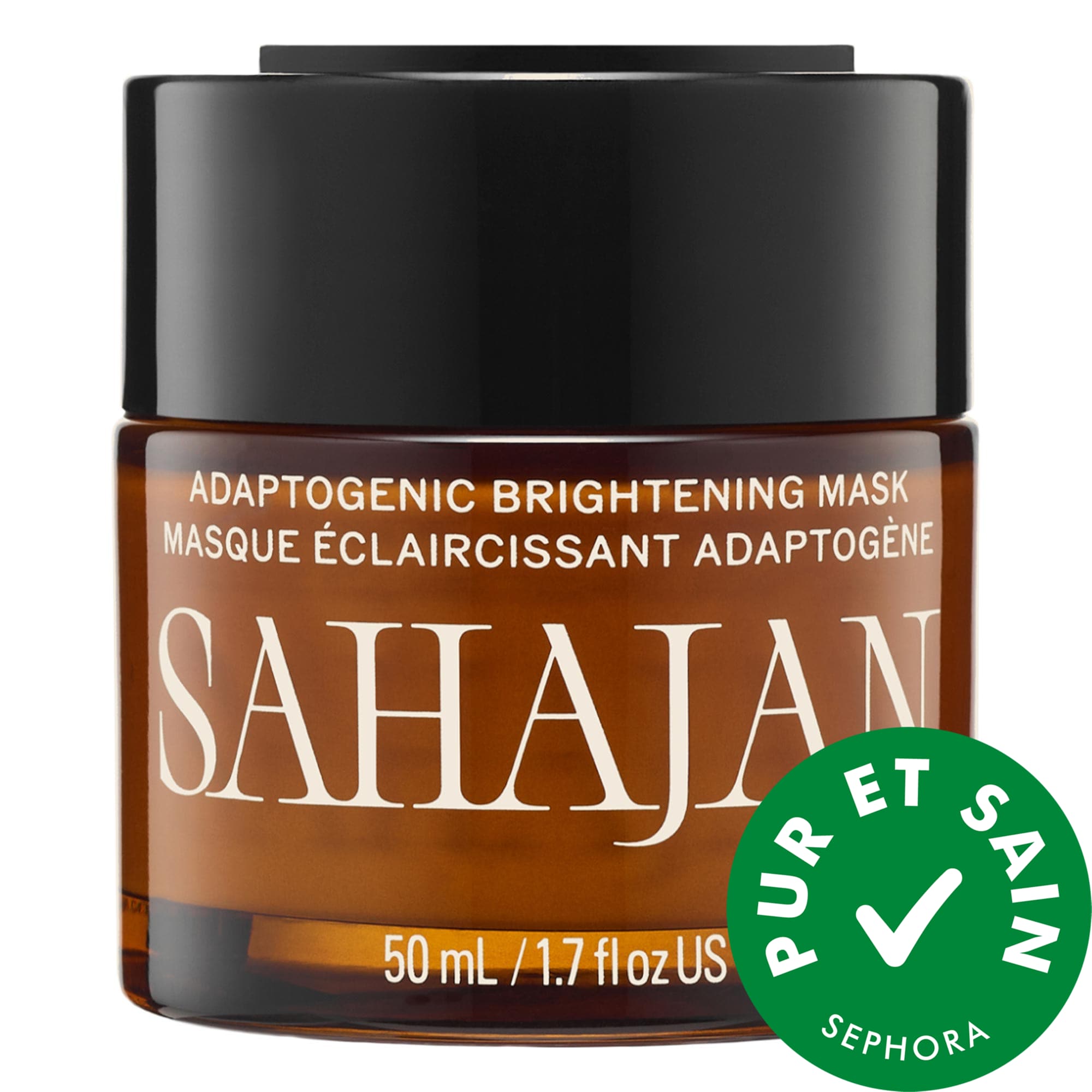 SAHAJAN Masque illuminant adaptogène avec curcuma et AHA 1.7 oz/50 mL
