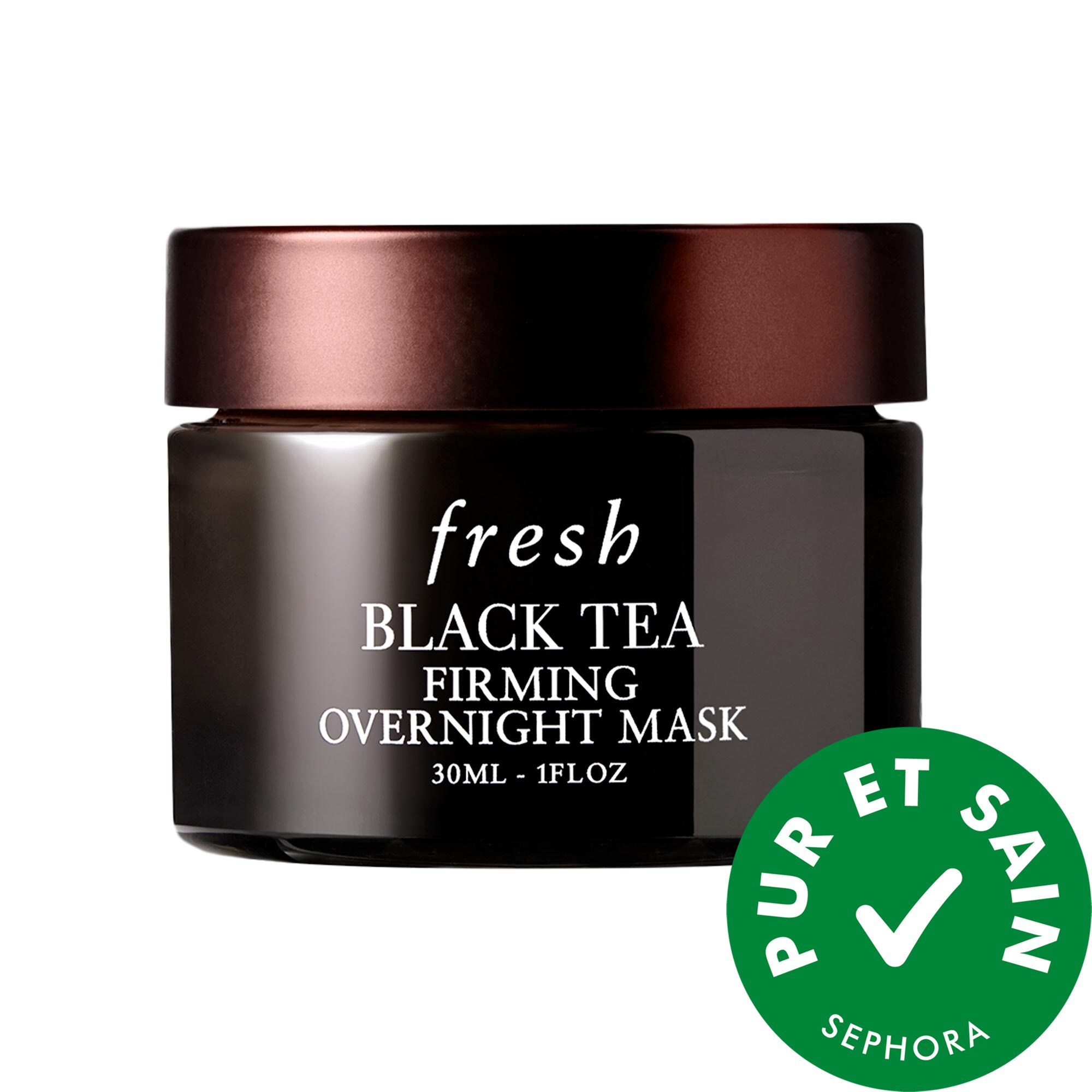 fresh Mini-masque de nuit raffermissant au thé noir 1 oz/30 mL