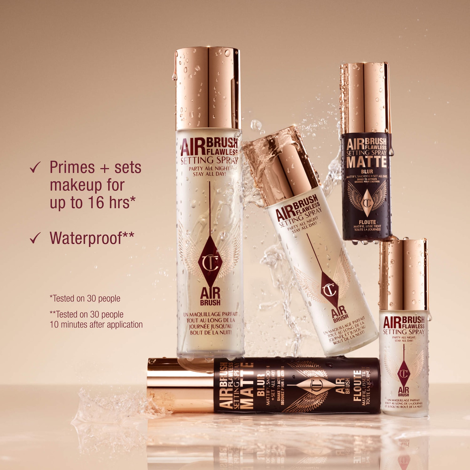 Mini Airbrush Flawless Matte Blurring & Waterproof Setting Spray