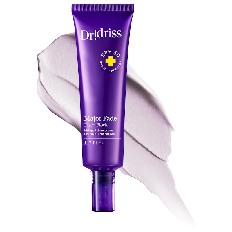 Major Fade Disco Block SPF 50 Broad-Spectrum Sunscreen Face Treatment for Brightening and Dark Spots