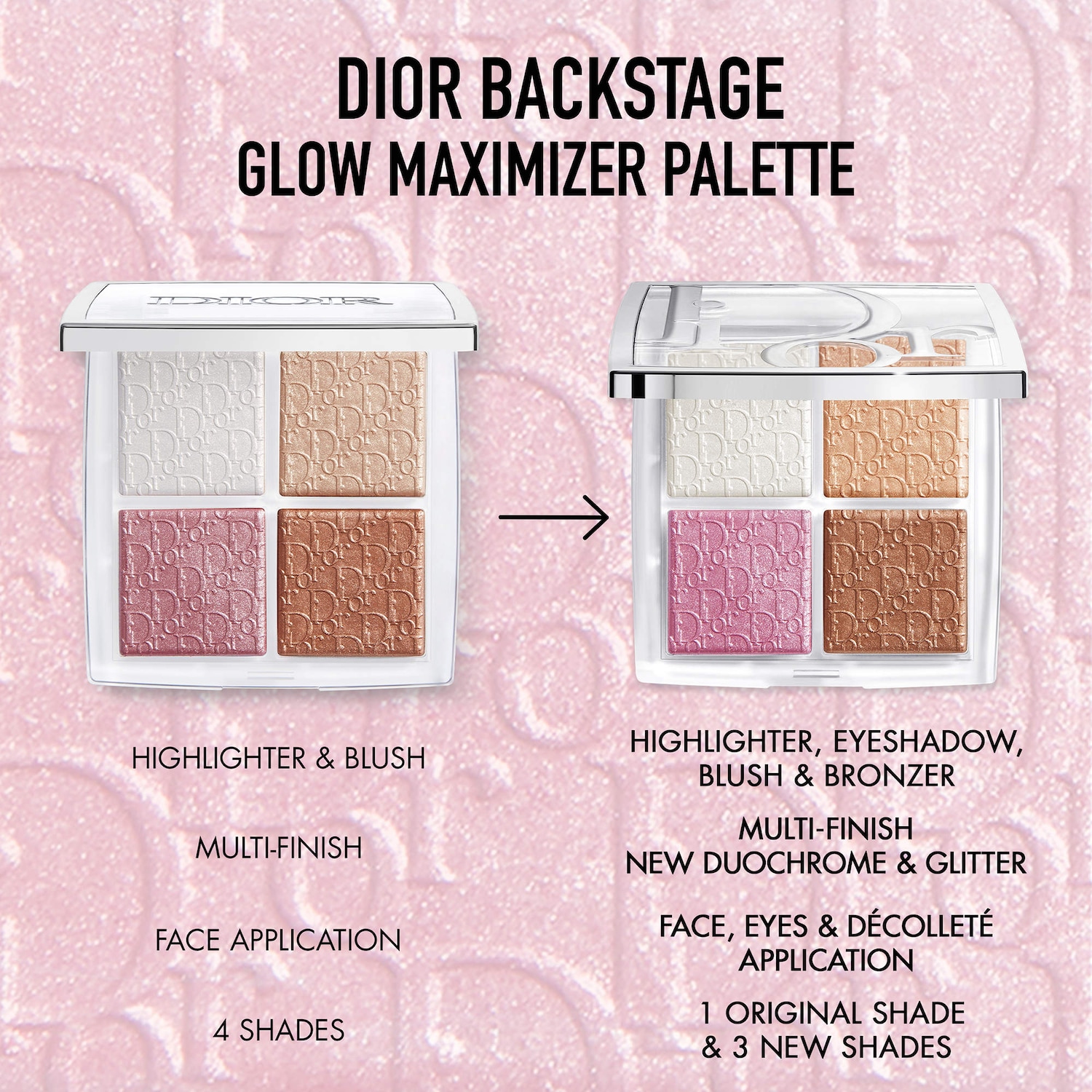 アイシャドウ Dior Glow Maximizer Palette 004 Backstage Glow Maximizer Face Palette - DIOR | Sephora