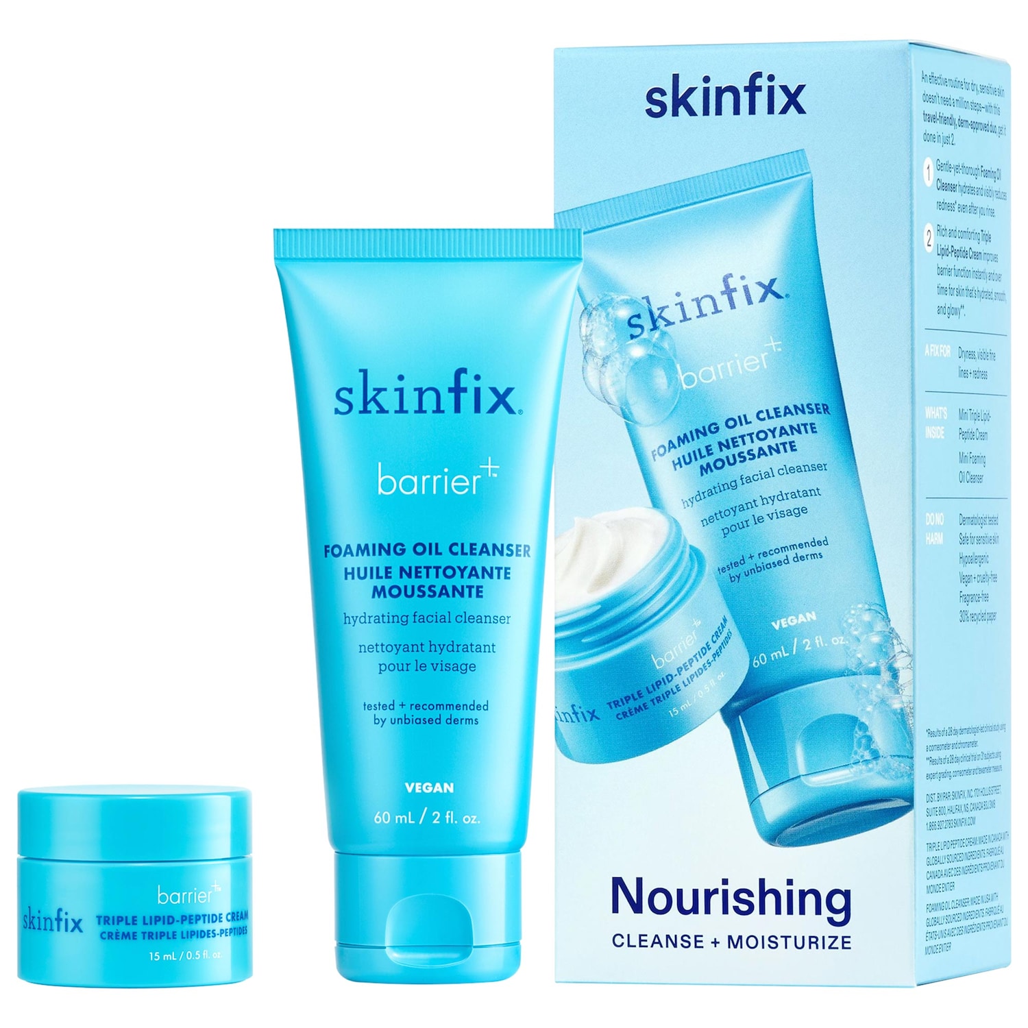 Набор для очищения и увлажнения кожи Skinfix Nourishing Cleanse + Moisturize