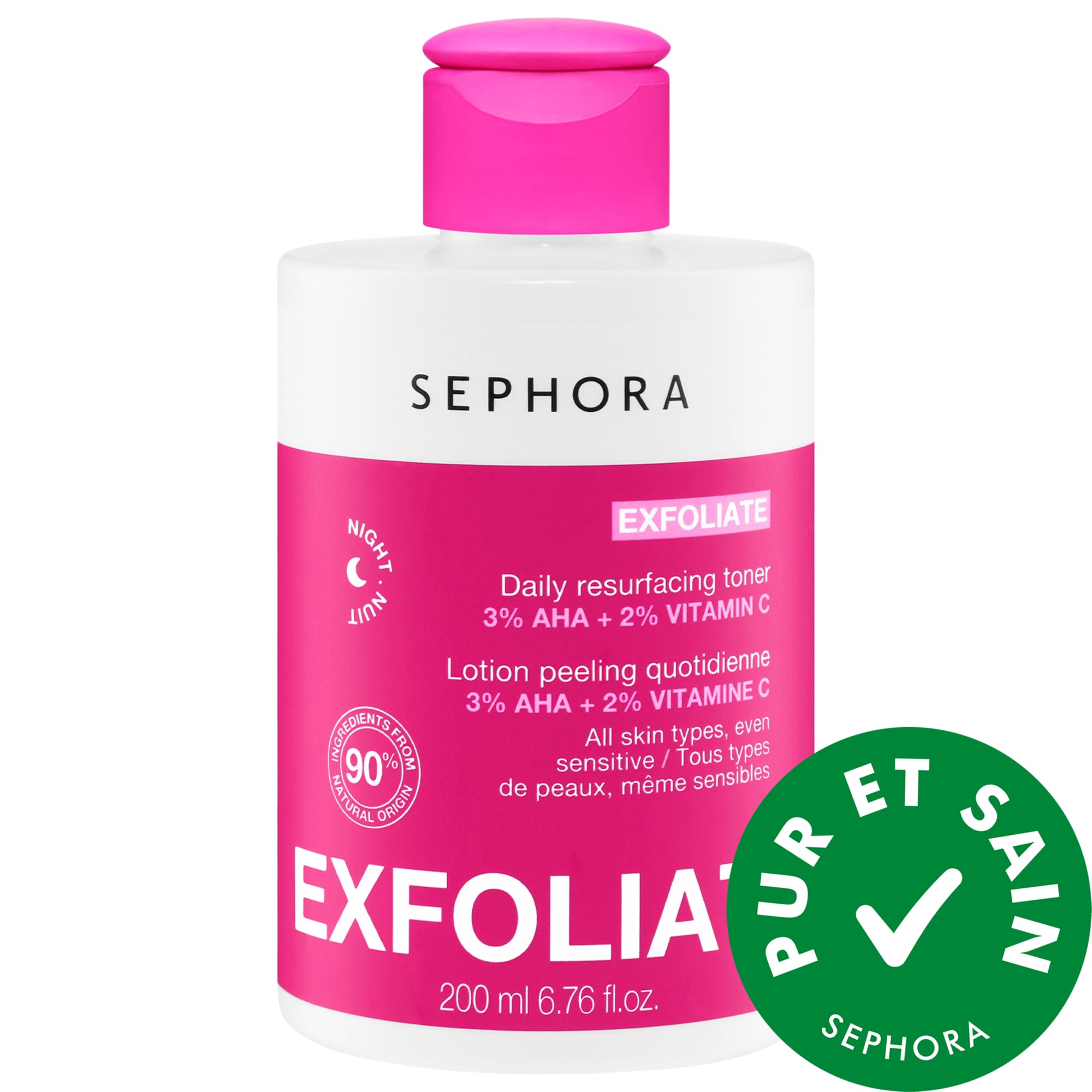 SEPHORA COLLECTION Lotion tonique resurfaçante quotidienne 6.76 oz/200 ml