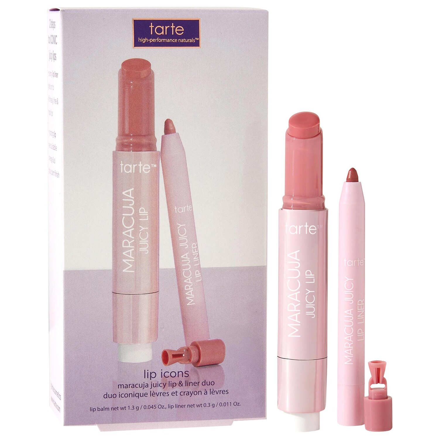 Дуэт блеск и карандаш для губ с маракуйей tarte Lip icons maracuja juicy lip — фото 1