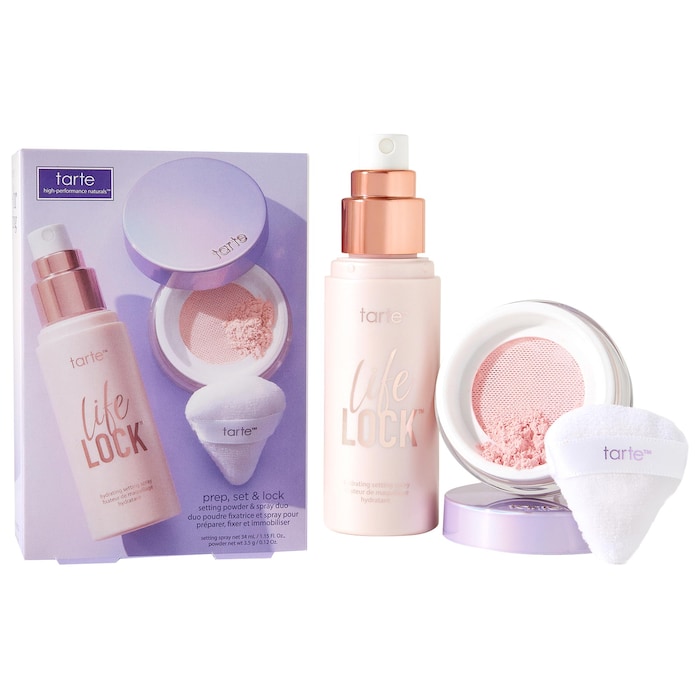 Lock Up Compact Powder prep, set & lock setting powder & spray duo - tarte | Sephora