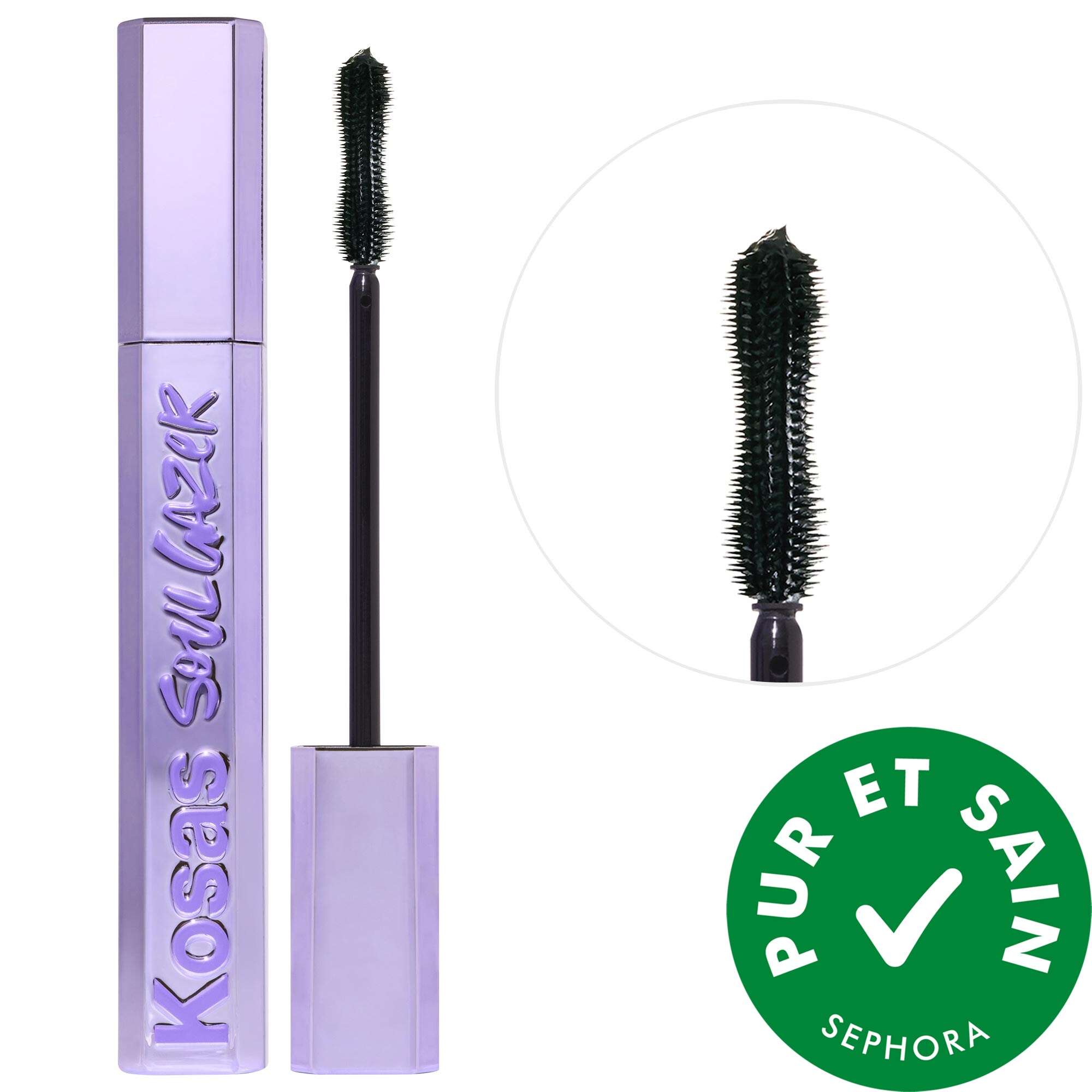 Kosas Mascara allongeant et'sérum pour les cils 2 en 1 Soulgazer pour yeux sensibles Hypnotize 0.4 oz/10 mL