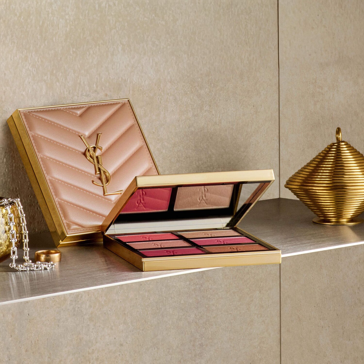 アイシャドウ YSL COUTURE FACIE PALETTE GOLDEN OASIS YSL Golden Oasis Face Palette - Yves Saint Laurent | Sephora