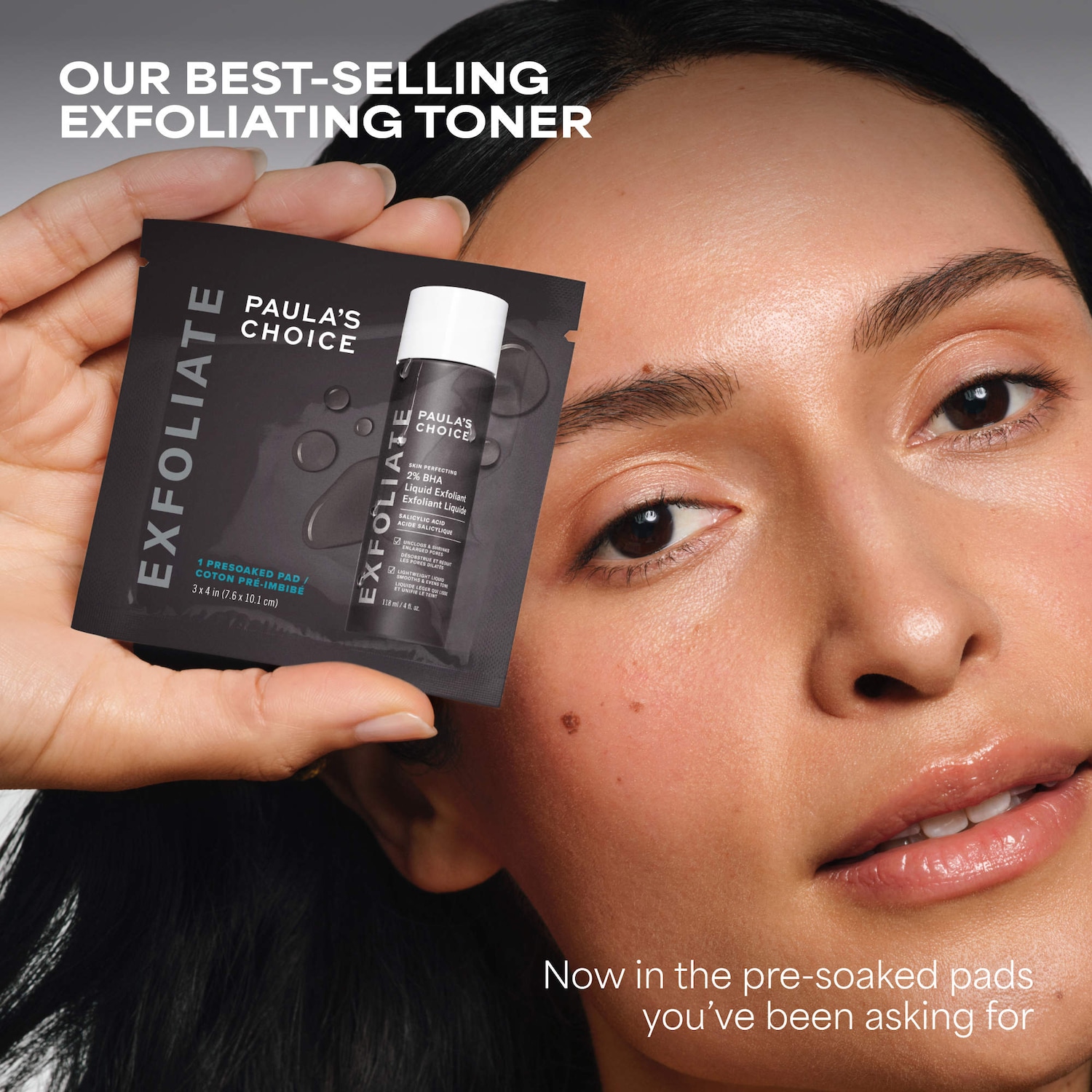 Lotion tonique exfoliante Skin Perfecting 2 % BHA pour une peau nette