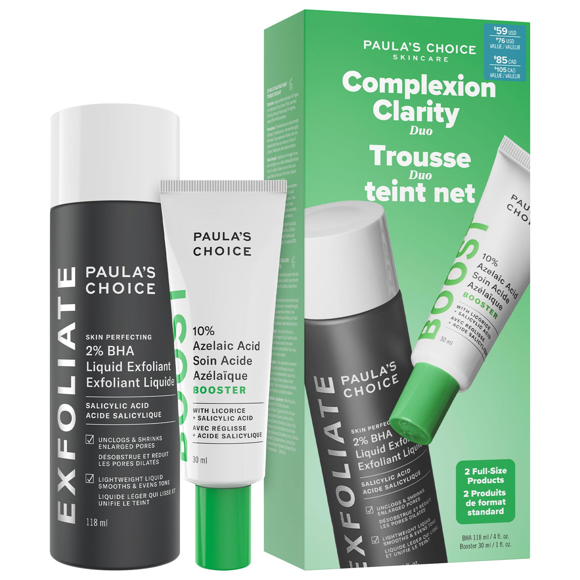 Paula's Choice Complexion Clarity Duo with Salicylic Acid & Azelaic Acid