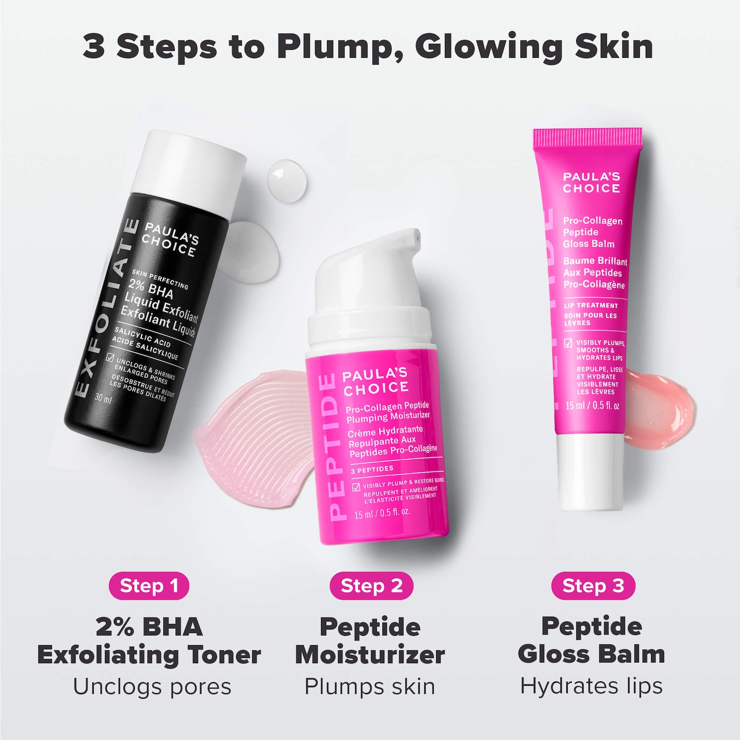 Plump & Glow 3-Step Kit for Clear, Firm Skin - Paula's Choice