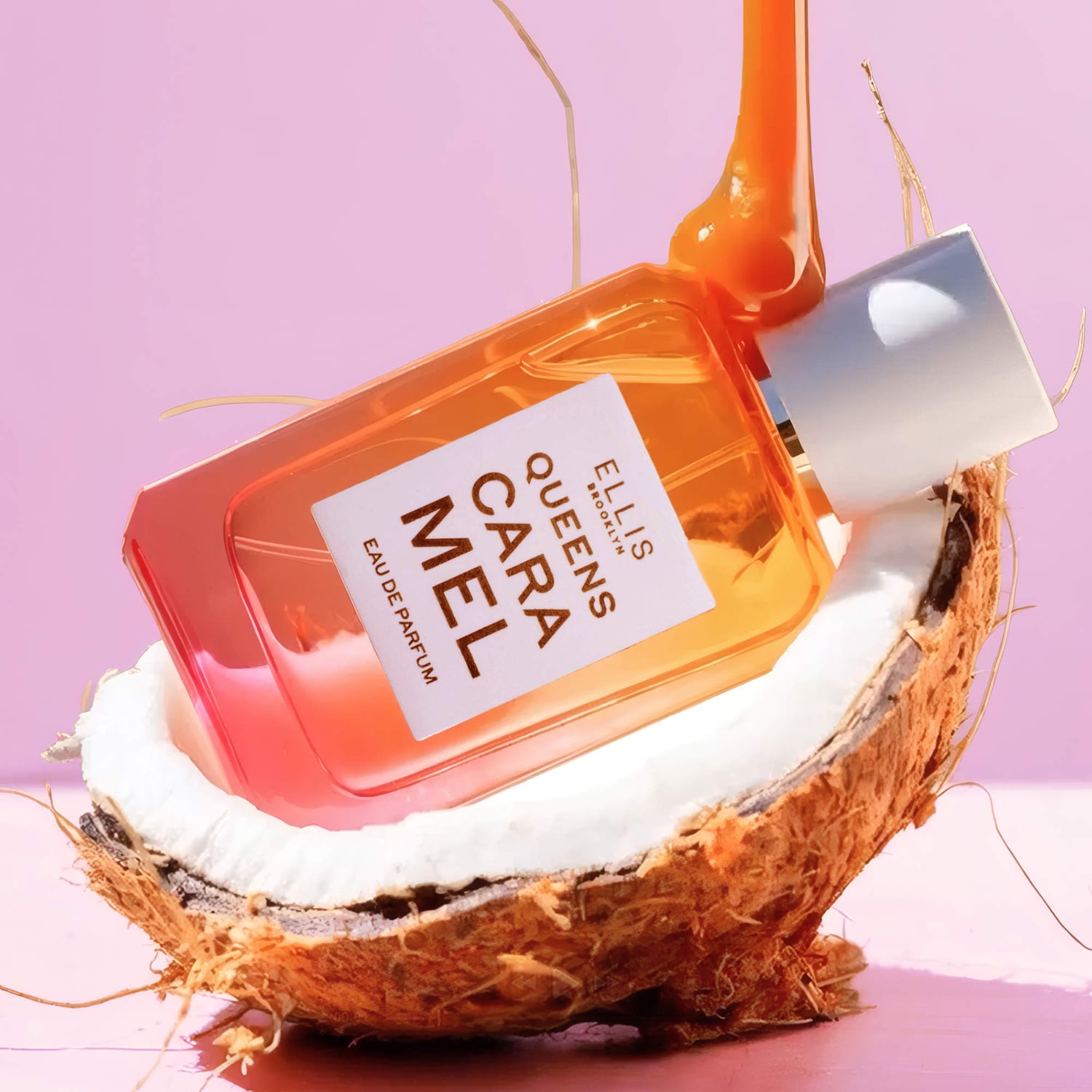 QUEENS CARAMEL Eau de Parfum Travel Spray with Pink Salt - Ellis