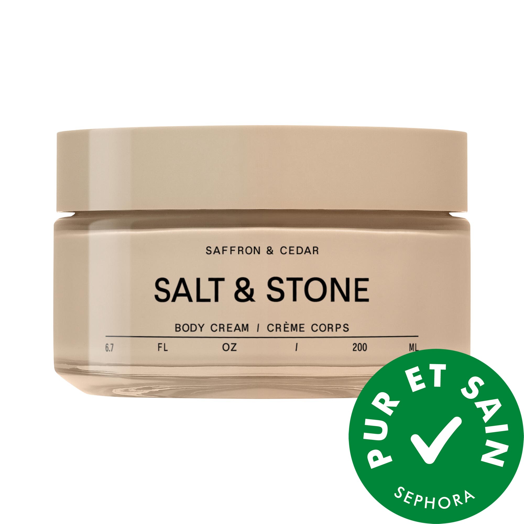 Salt & Stone Crème pour le corps Saffron & Cedar 6.7/200