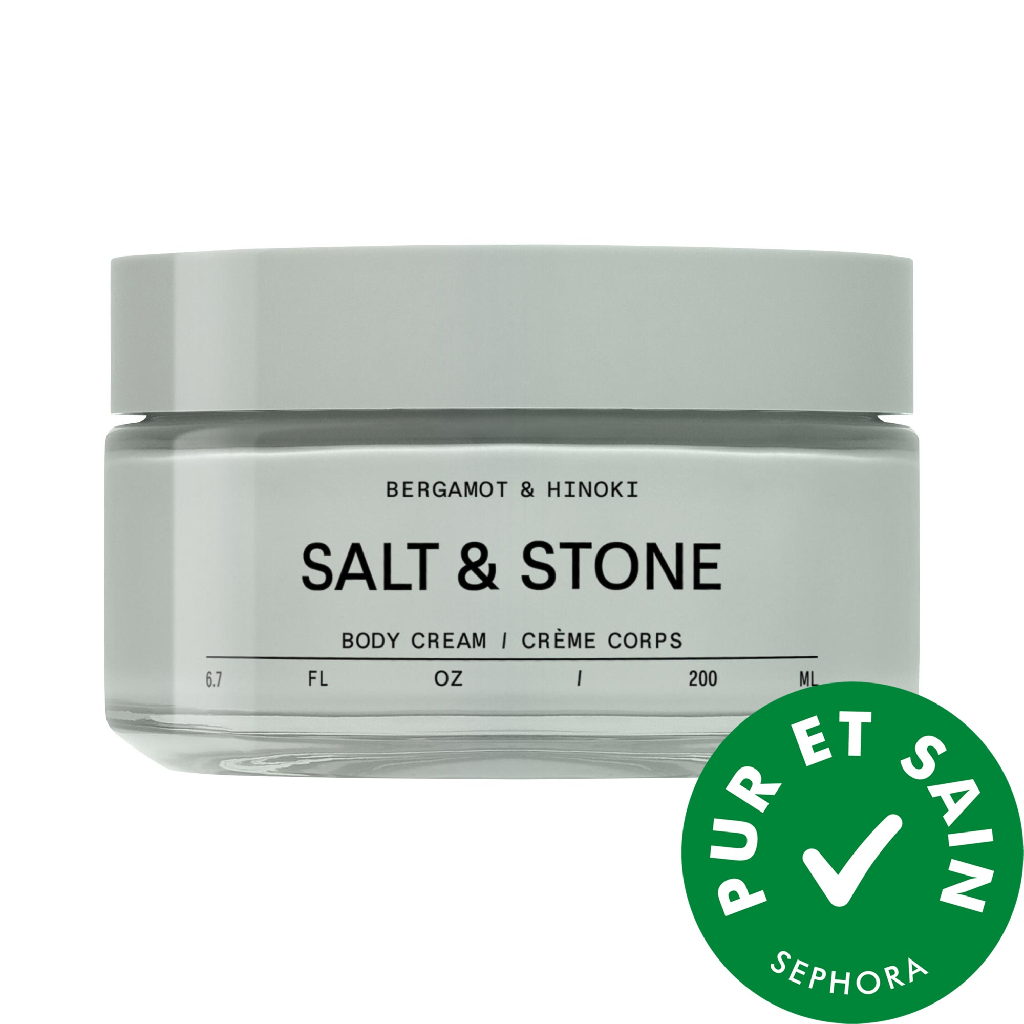 Salt & Stone Crème pour le corps Bergamot & Hinoki 6.7 oz/198 mL