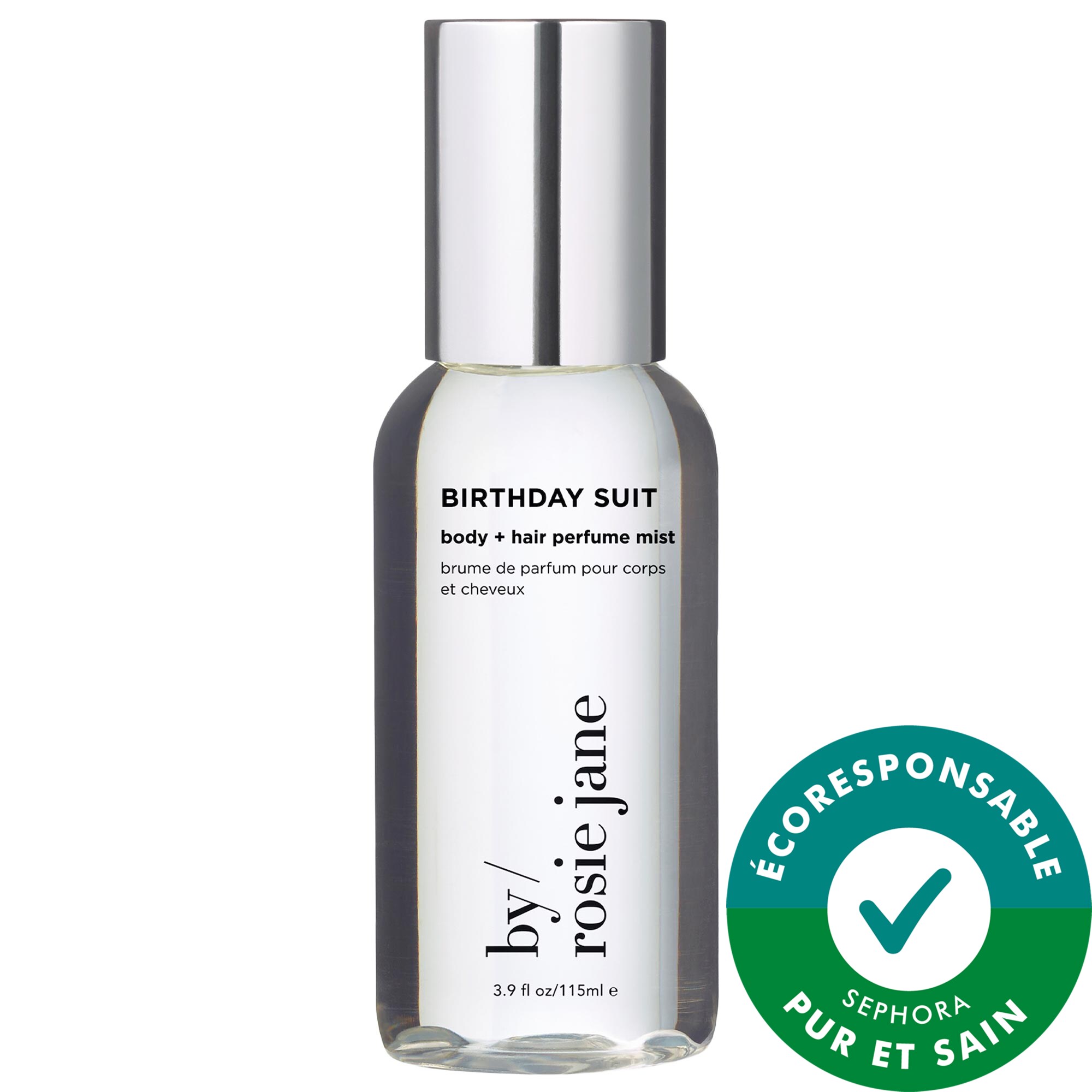By Rosie Jane BIRTHDAY SUIT body + hair perfume mist with sweet musk 3.9 oz/115 ml