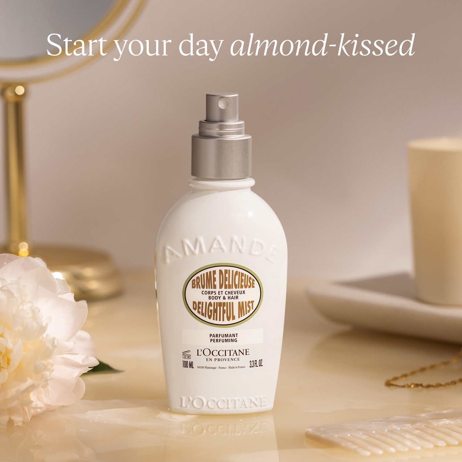L'Occitane Almond Hair & Body Fragrance Mist - Thumbnail 5
