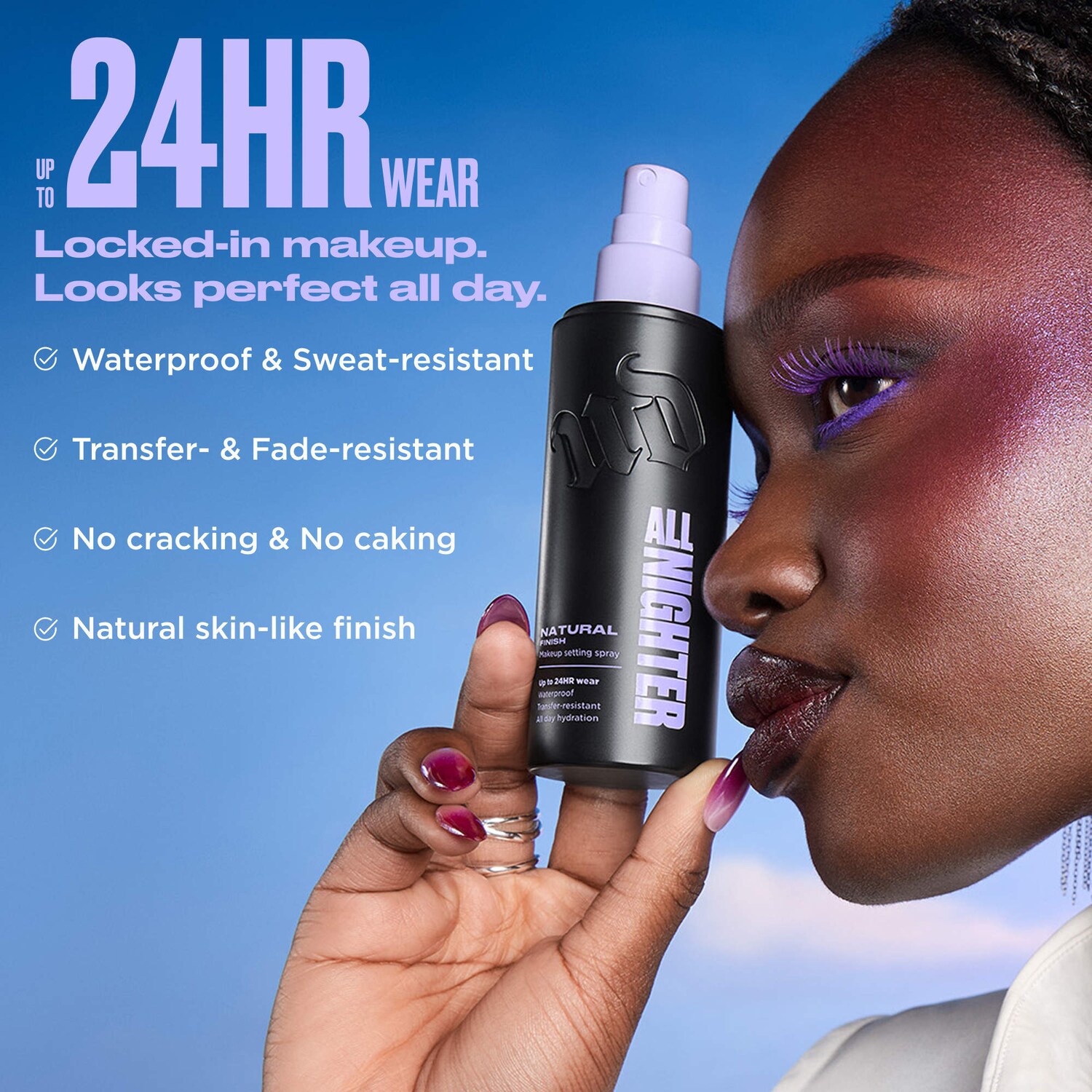 All Nighter Waterproof Natural Finish Setting Spray with 24HR Wear
