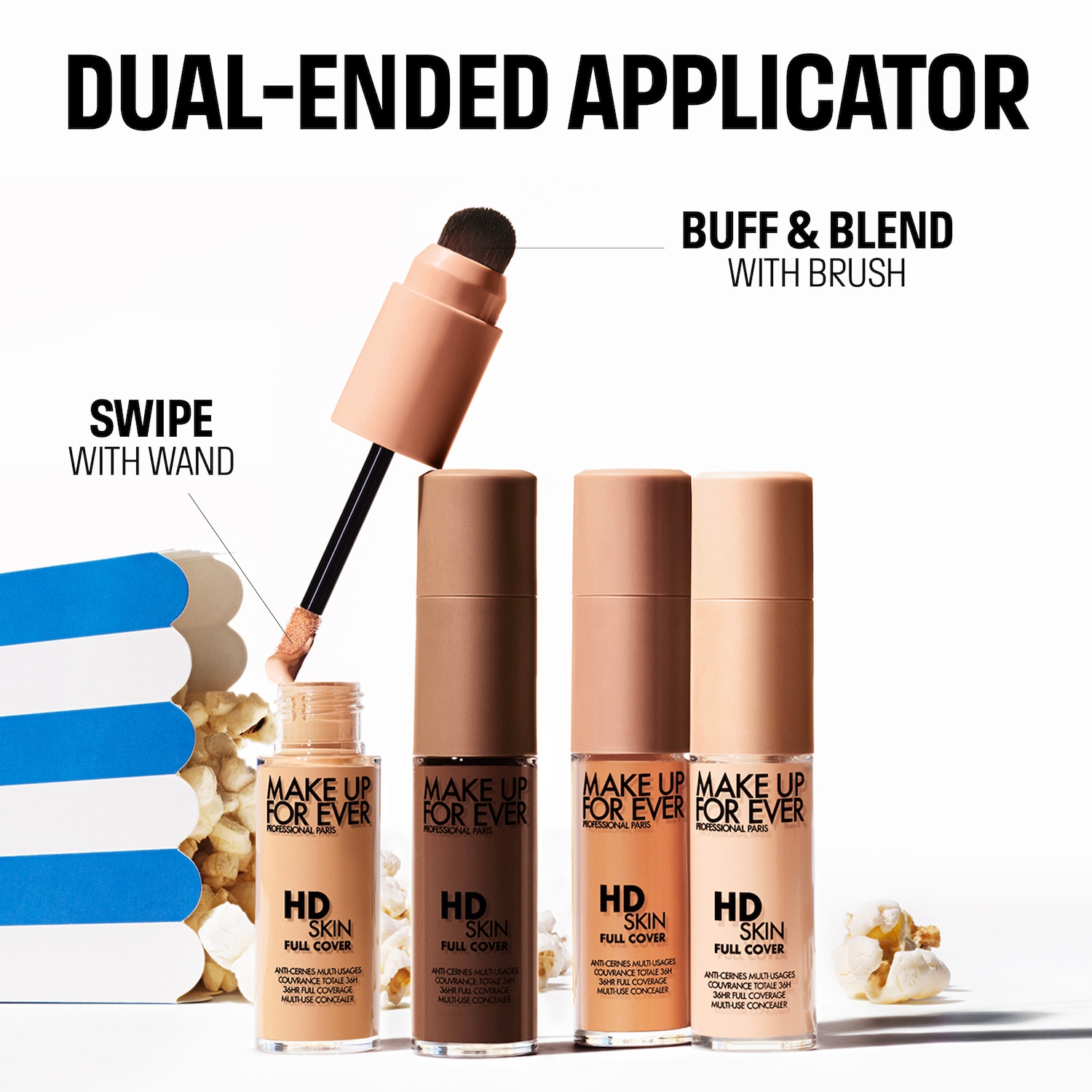 HD Skin Full Cover Multi-Use Waterproof Concealer with Niacinamide