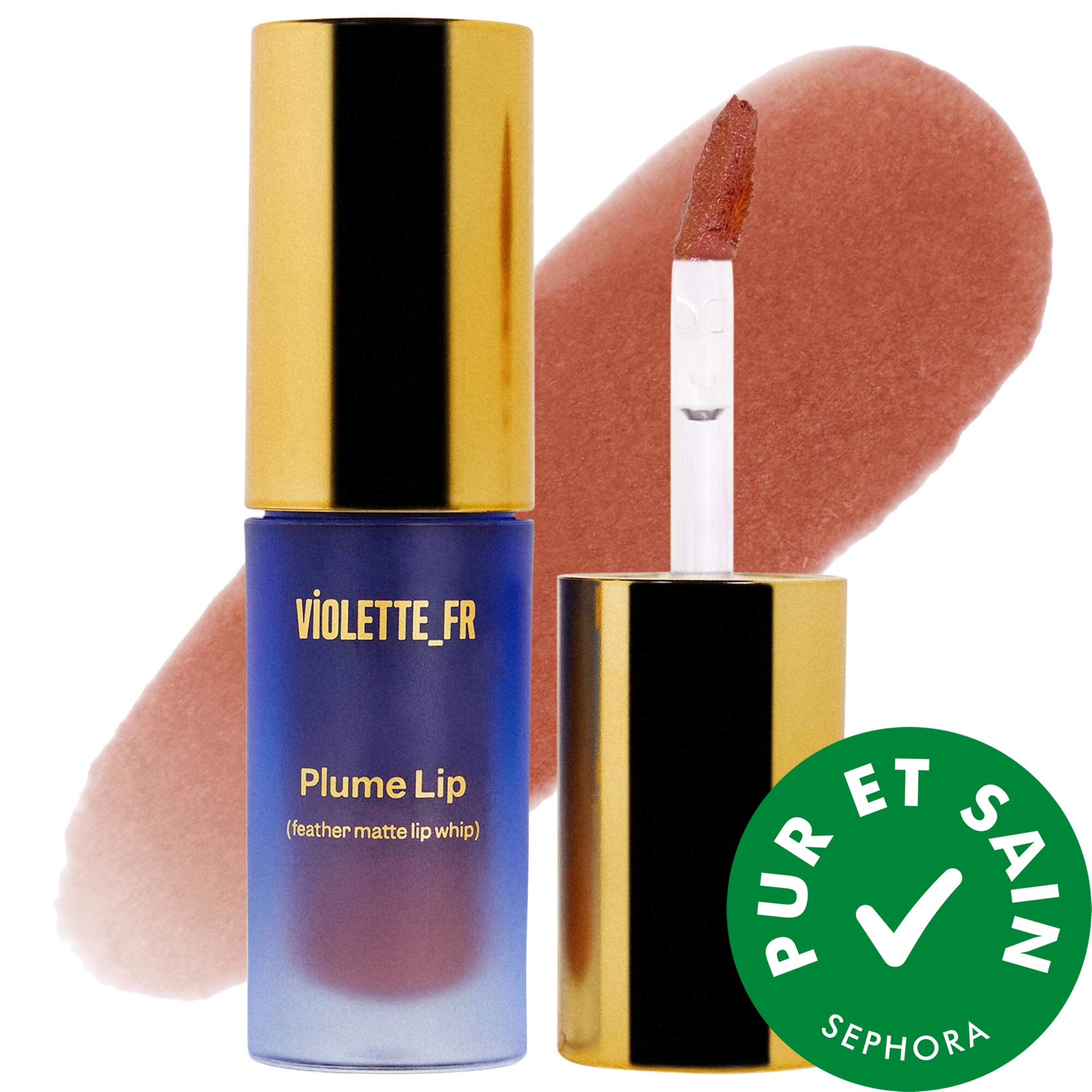VIOLETTE_FR Brillant à lèvres hydratant PLUME Lip Feather Matte Whip 0.12 oz/3.3 g