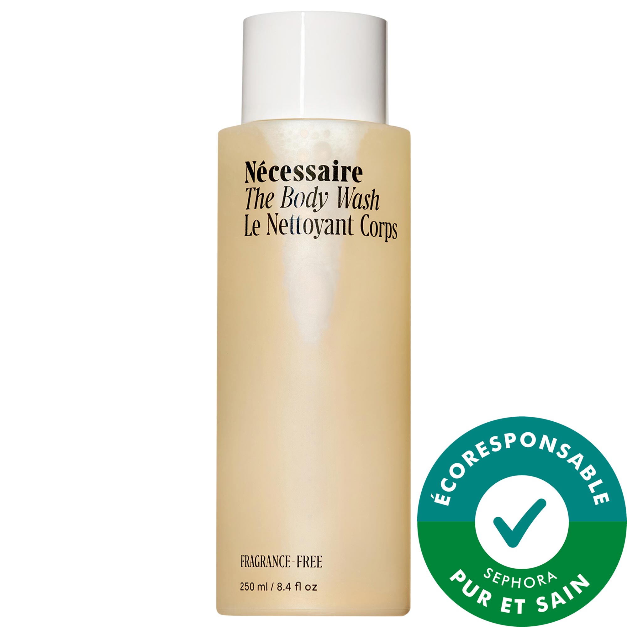 Nécessaire Nettoyant pour le corps sans parfum pour barrière cutanée avec niacinamide, cinq céramides essentiels et acide hyaluronique 8.4 oz/250 mL