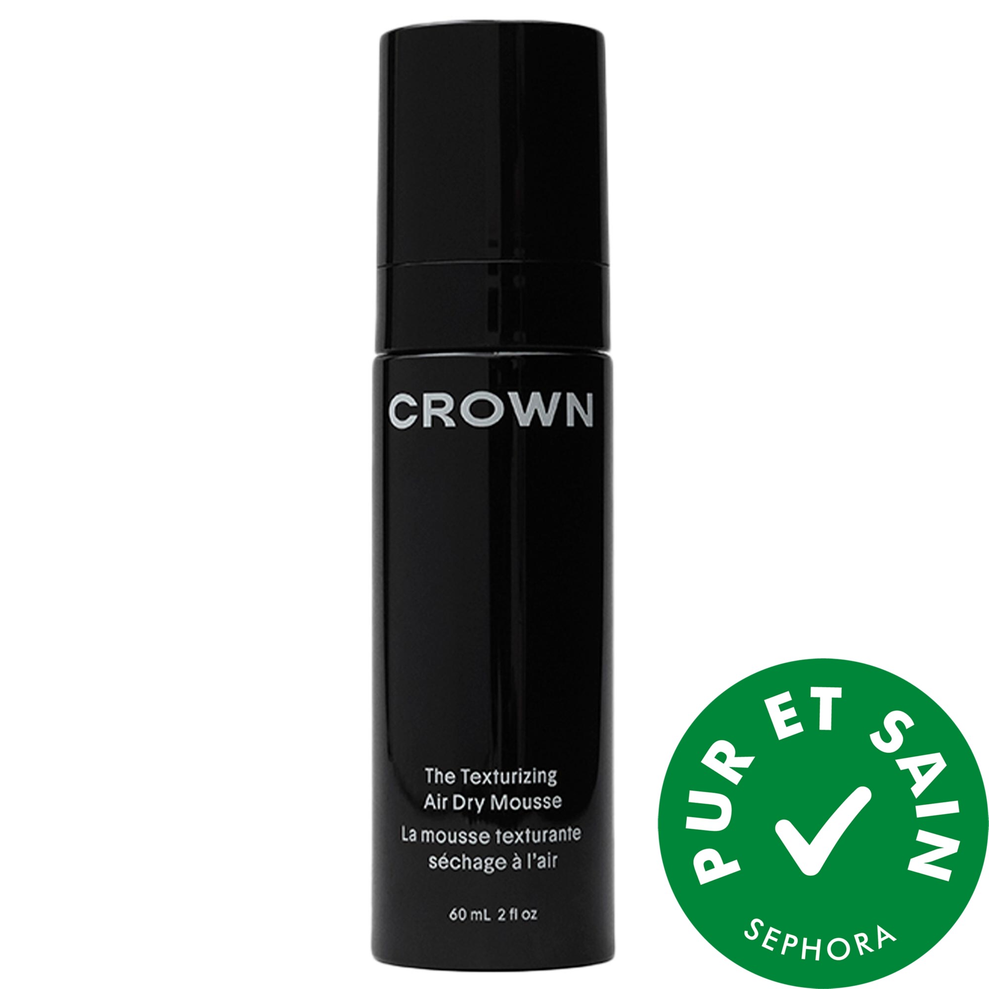 Crown Affair La minimousse cheveux texturisante pour un'séchage à l'air libre 2 fl oz/60 mL