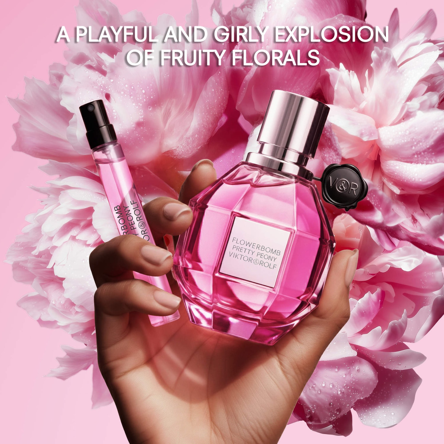 Flowerbomb Pretty Peony Eau De Parfum Travel Spray with Peony